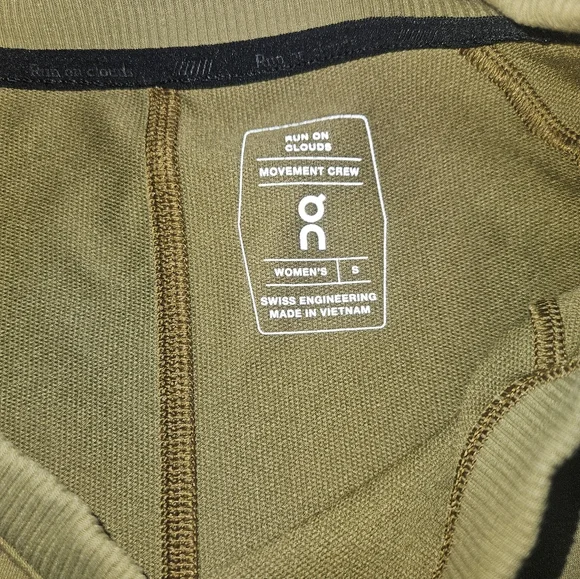 On Movement Crew Green women's crew neck sweatshirt small - Picture 3 of 6